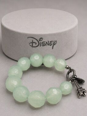 Disney Pink Beaded Eiffel Tower Charm Bracelet (BR1616/3)